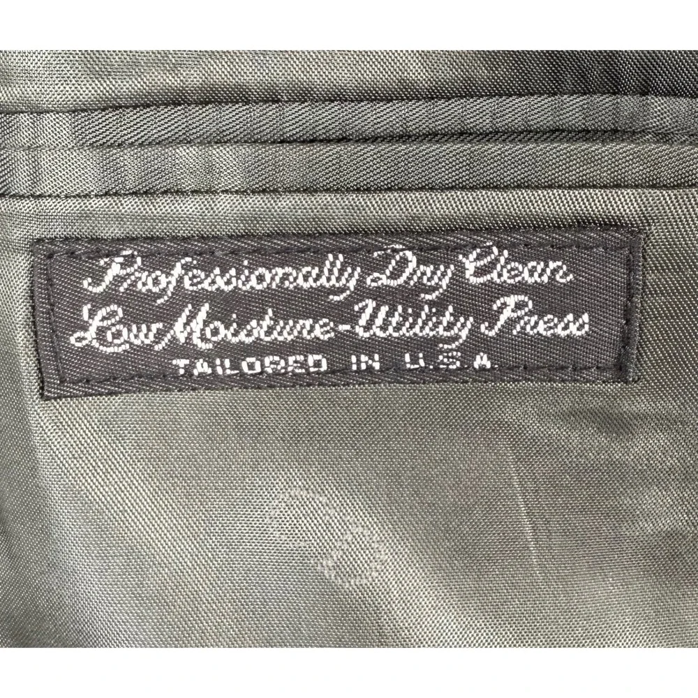 Christian Dior Monsieur Vintage Gray Pinstripe Wool Suit Blazer 44L Pants 36x31‎